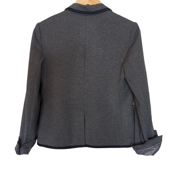 GAP Academy Heather Grey Blazer Contrast Cuff Lining - Picture 4 of 15